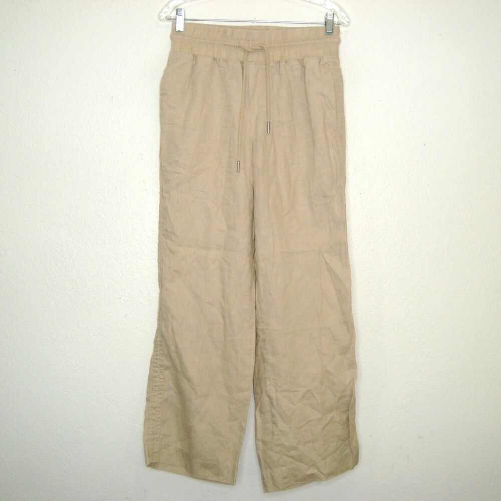 Quince Tan Wide Leg Pants